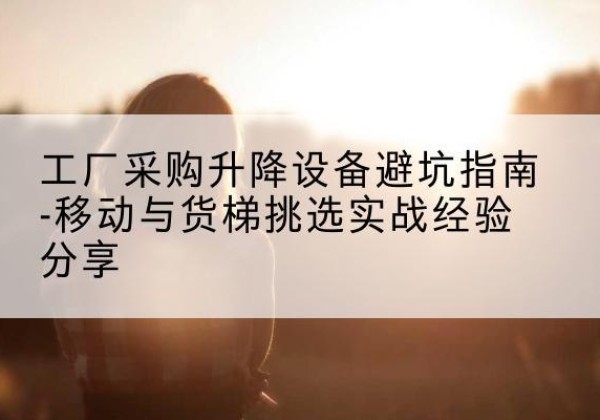 阳东移动式升降机怎么选-工厂采购升降设备避坑指南-移动与货梯挑选实战经验分享